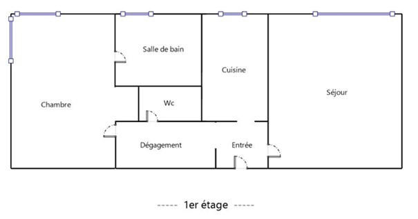 Appartement - 48 m² - 2 pièces