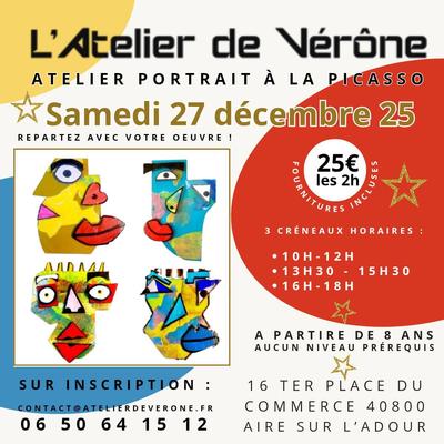 Atelier portrait de picasso