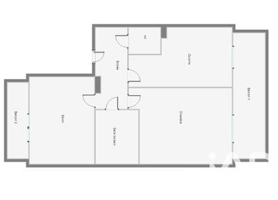 Appartement - 49 m² - 2 pièces