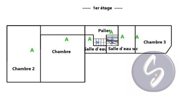 Maison ancienne - 122 m² - 4 pièces