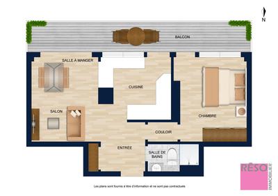 Appartement - 41 m² - 2 pièces