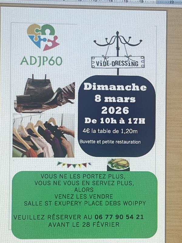Vide dressing annuel
