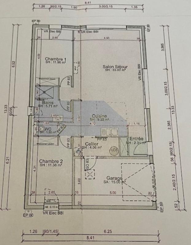 Maison - 79 m² - 3 pièces