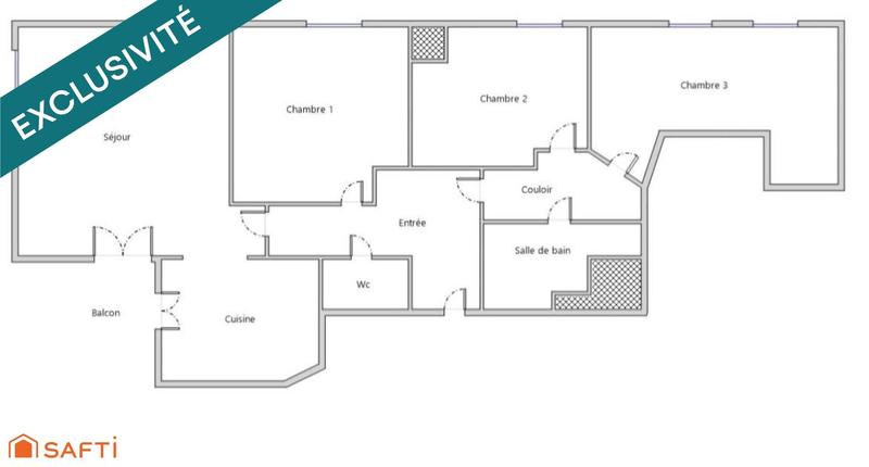 Appartement - 82 m² - 4 pièces