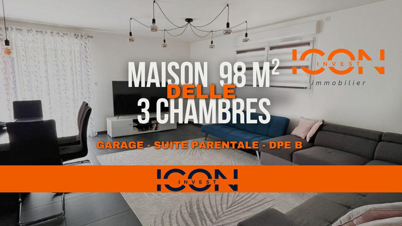 Maison - 98 m² - 5 pièces