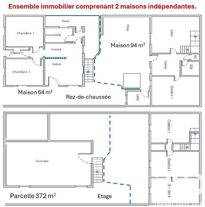 Maison de village - 158 m² - 8 pièces
