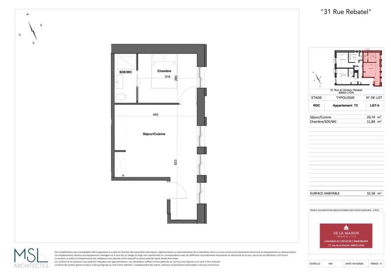 Appartement - 32 m² - 2 pièces