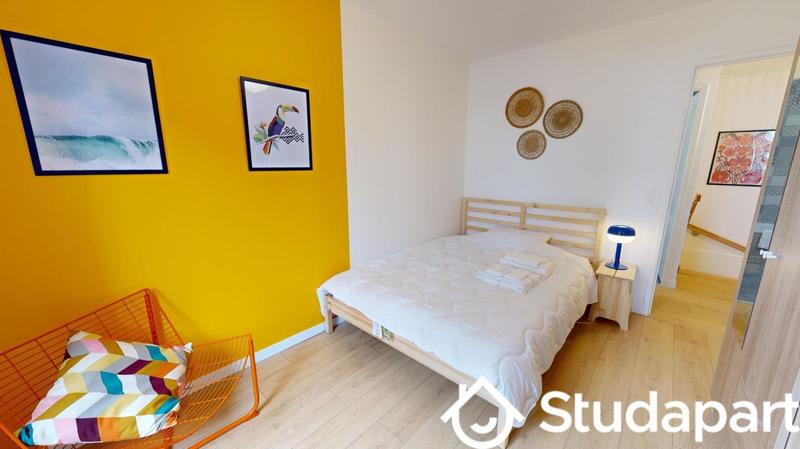 Chambre - 9 m² - 1 pièce