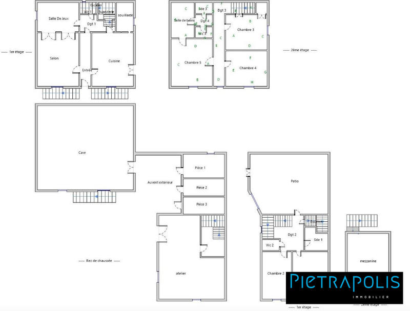 Maison ancienne - 223 m² - 8 pièces