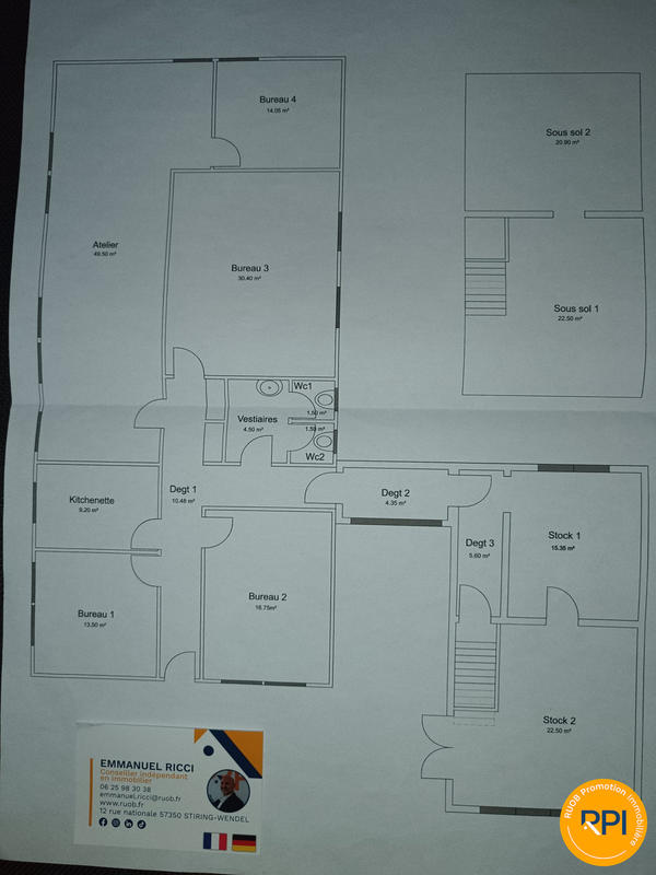 Local commercial - 2 682 m² - 8 pièces