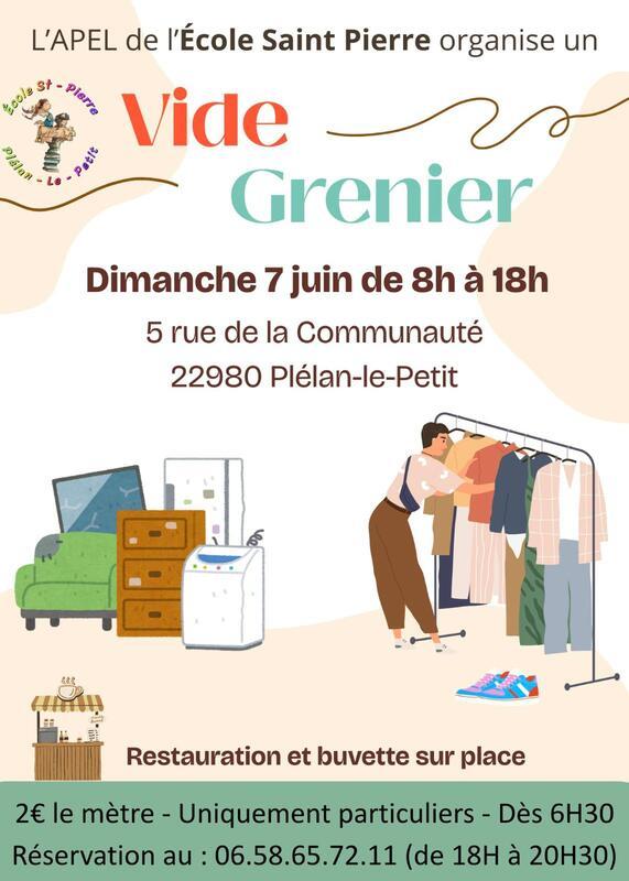 Vide grenier de l'école saint pierre