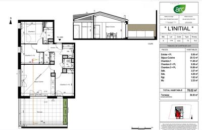 Appartement - 78 m² - 4 pièces