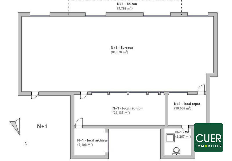 Local d'activités - 120 m² - 2 pièces