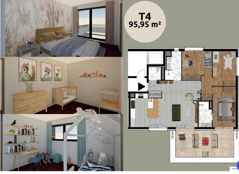 Appartement - 96 m² - 4 pièces