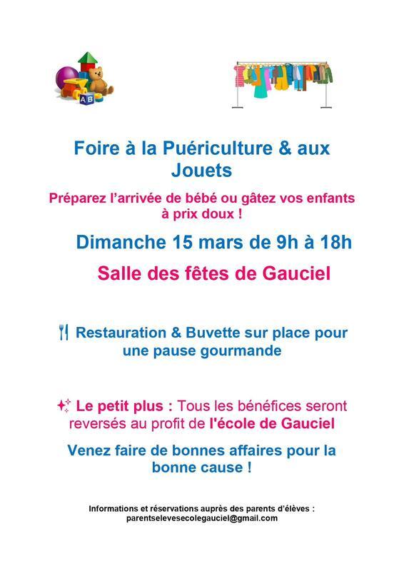 Foire à la puériculture et aux jouets
