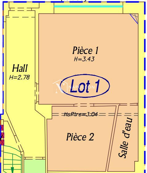 Appartement - 23 m² - 2 pièces