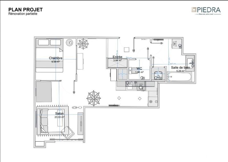 Appartement - 42 m² - 1 pièce