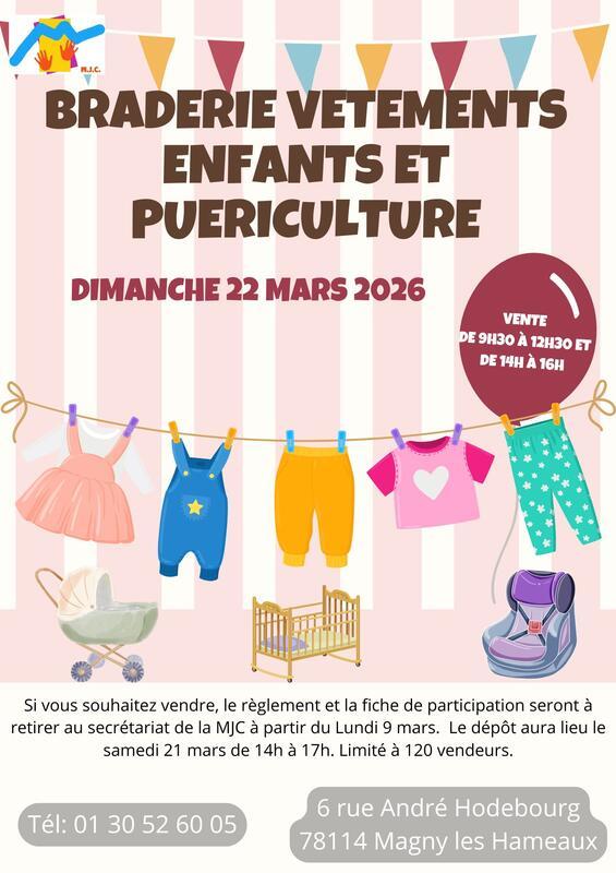 Braderie de vêtements enfant - puériculture