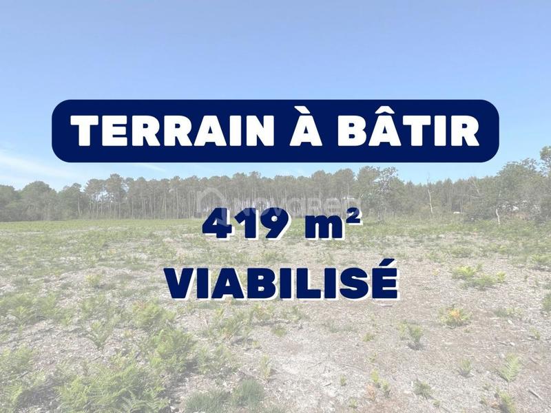 Terrain constructible - 419 m²
