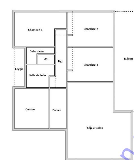 Appartement - 96 m² - 4 pièces