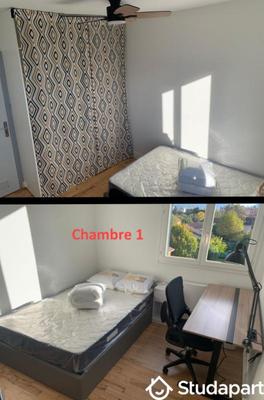 Chambre - 9 m² - 1 pièce