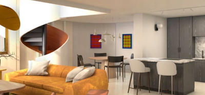 Studio - 87 m² - 3 pièces