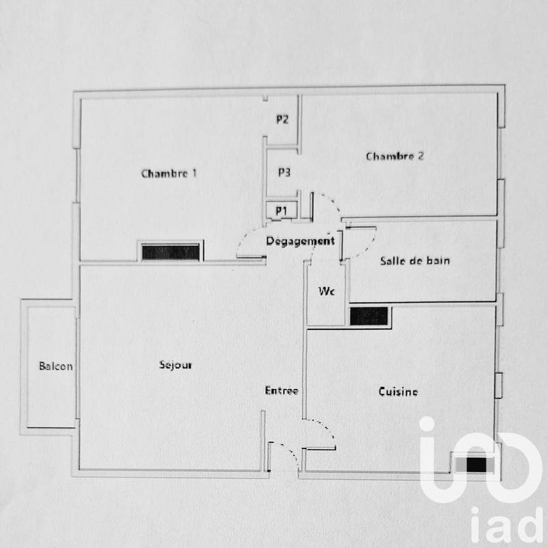 Appartement - 58 m² - 3 pièces