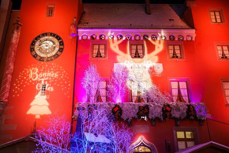 Les chalets du marché de Noël