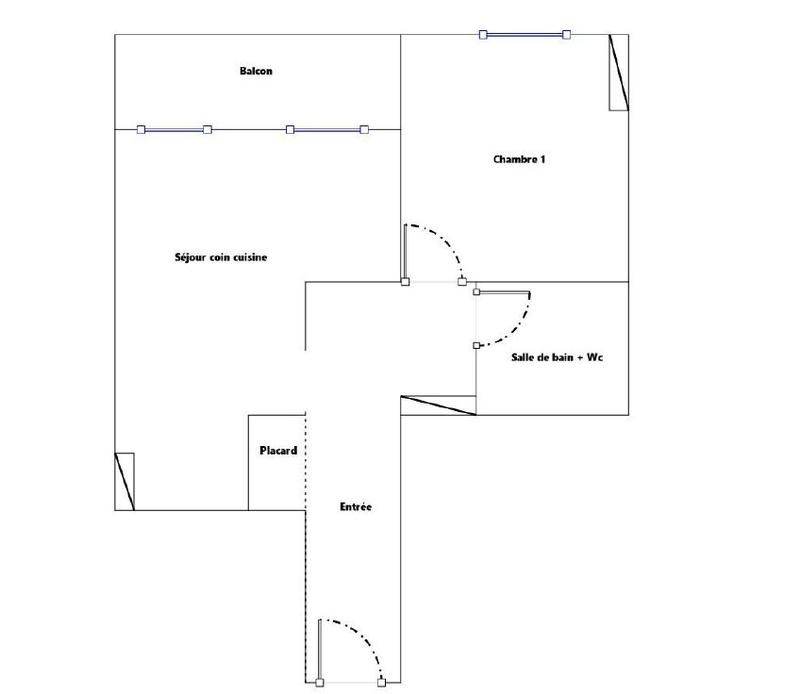 Appartement - 40 m² - 2 pièces