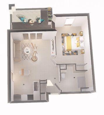 Appartement - 44 m² - 2 pièces