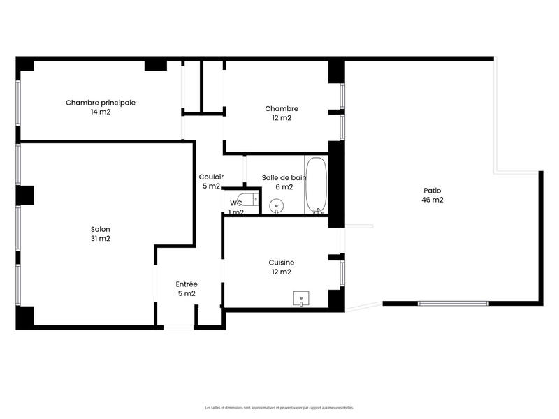 Appartement - 81 m² - 3 pièces