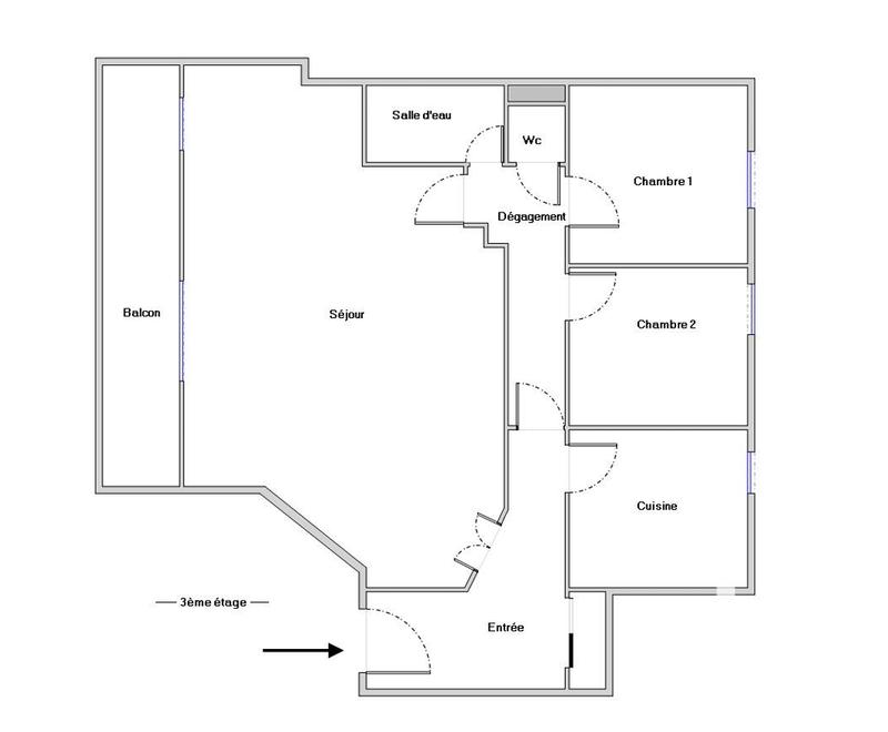 Appartement - 85 m² - 4 pièces