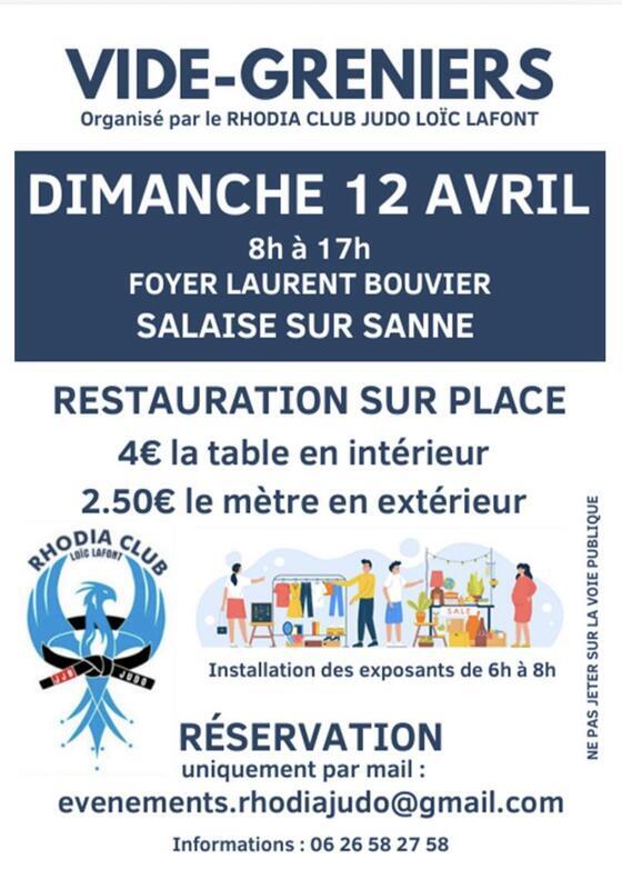 Vide-greniers du rhodia club judo