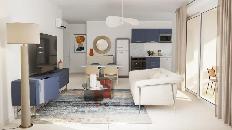 Appartement - 46 m² - 2 pièces