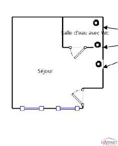 Appartement - 21 m² - 1 pièce