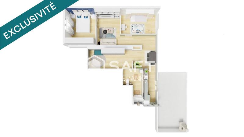 Appartement - 63 m² - 3 pièces