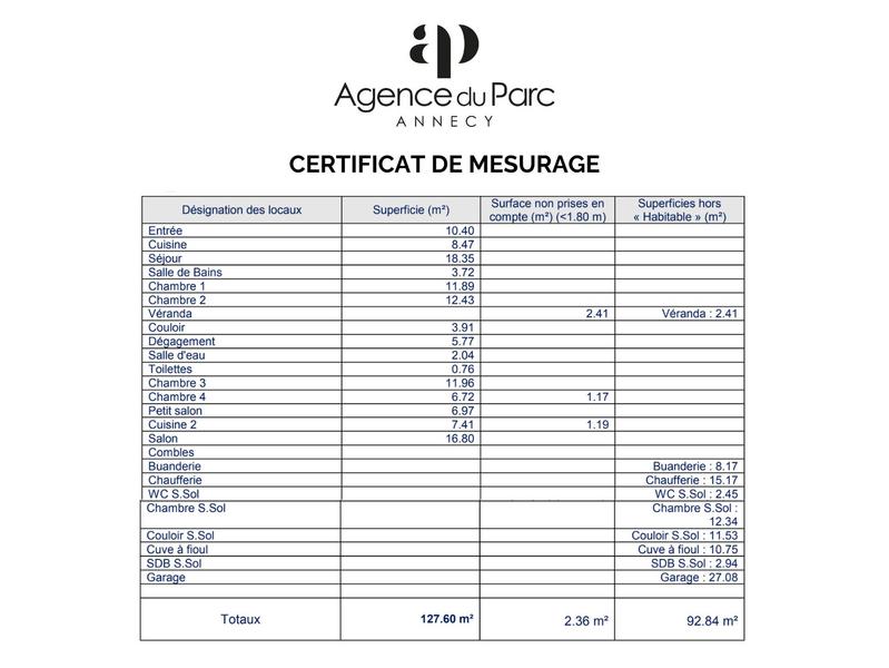 Maison - 128 m² - 6 pièces