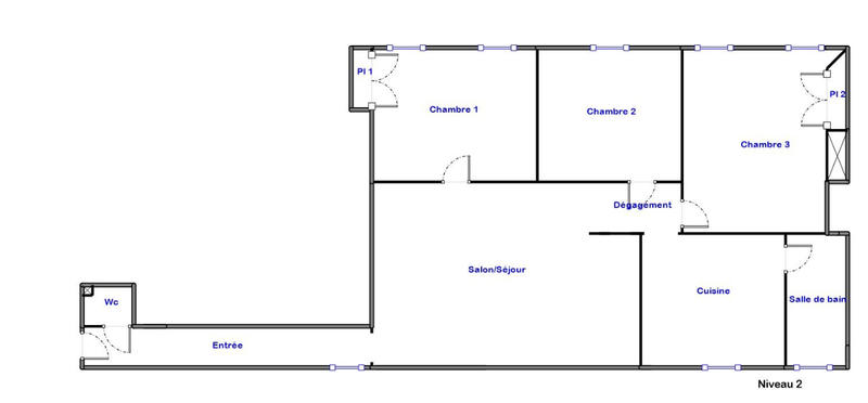 Appartement - 105 m² - 4 pièces