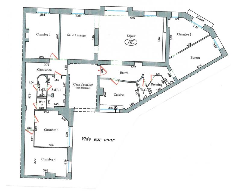 Appartement - 120 m² - 7 pièces