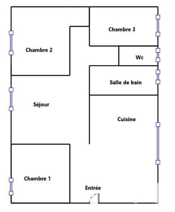 Appartement - 65 m² - 4 pièces