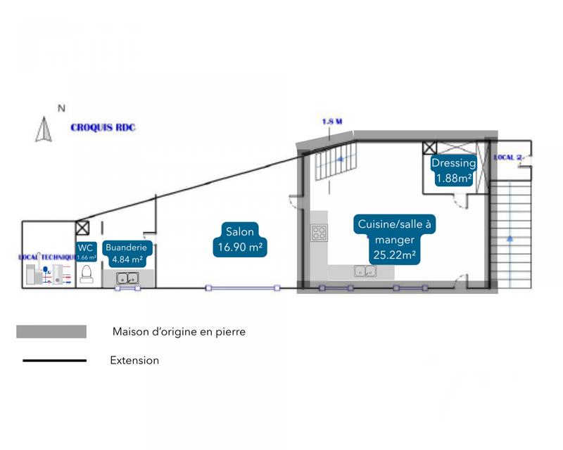 Maison de campagne - 101 m² - 3 pièces