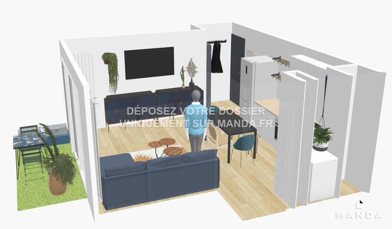 Appartement - 60 m² - 3 pièces