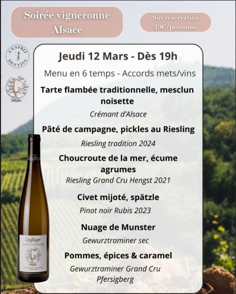 Soirée Vigneronne - Alsace