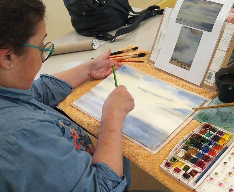 Cours de dessin et aquarelle proposé par l'association Teticap