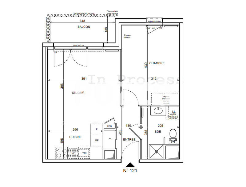 Appartement - 44 m² - 2 pièces