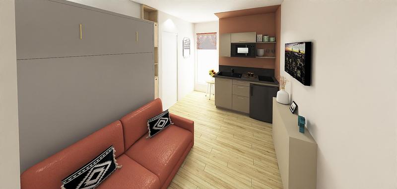 Appartement - 13 m² - 1 pièce