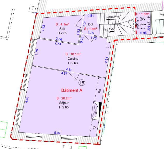 Appartement - 74 m² - 3 pièces