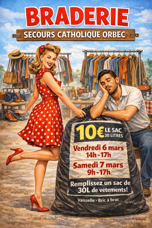 Braderie du secours catholique