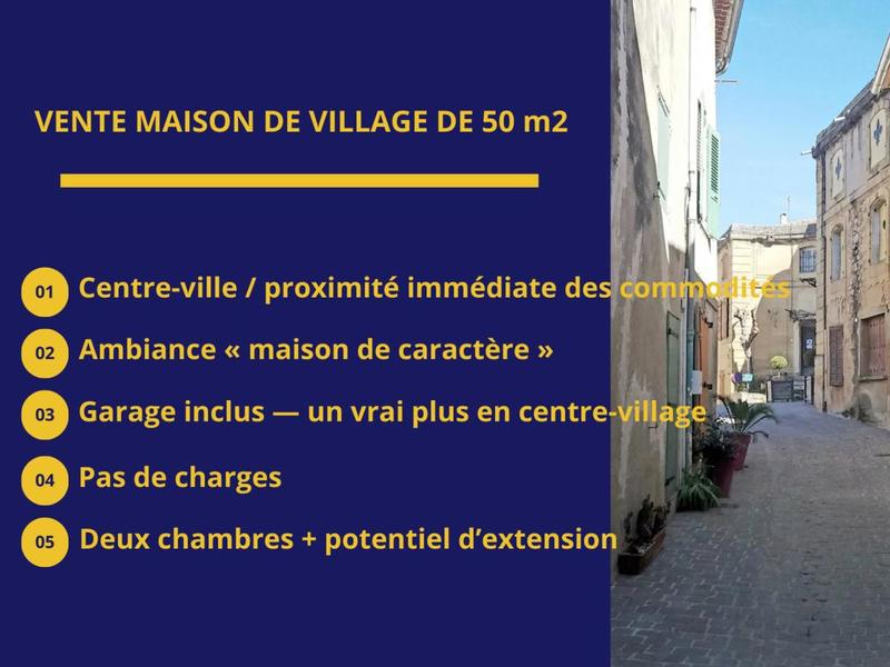 Maison - 50 m² - 3 pièces