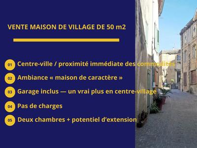 Maison - 50 m² - 3 pièces